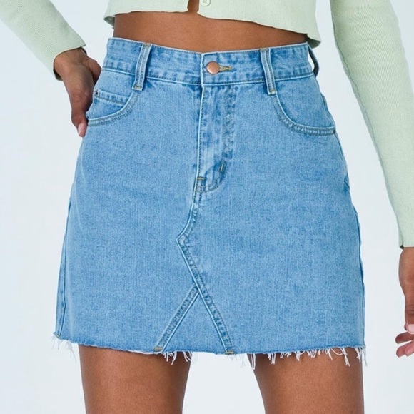 Princess Polly Dresses & Skirts - 🤍Host Pick!🤍 Princess Polly Hallie Denim Jean Mini Skirt